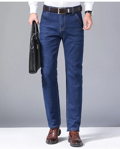 Classic Style Casual Stretch Slim Jean Pants