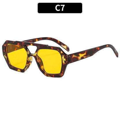Square Double Bridges Women's Sunglasses