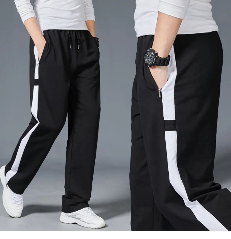 Loose Sport Running Stripe Men's Sweatpants