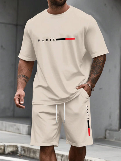 Men's 2 Piece O-neck Tracksuit