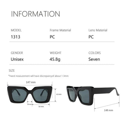 Oversized Square Sunglasses For Women
