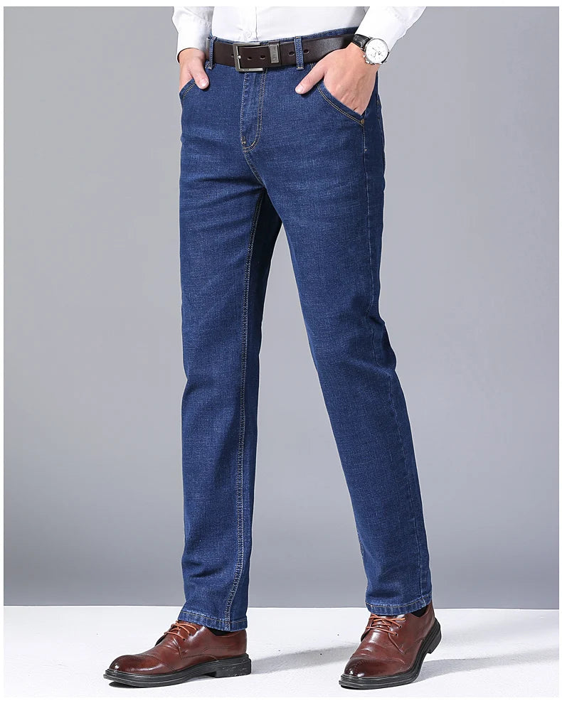 Classic Style Casual Stretch Slim Jean Pants