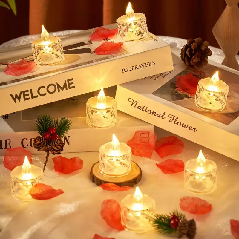 Flameless LED Crystal Candle Light