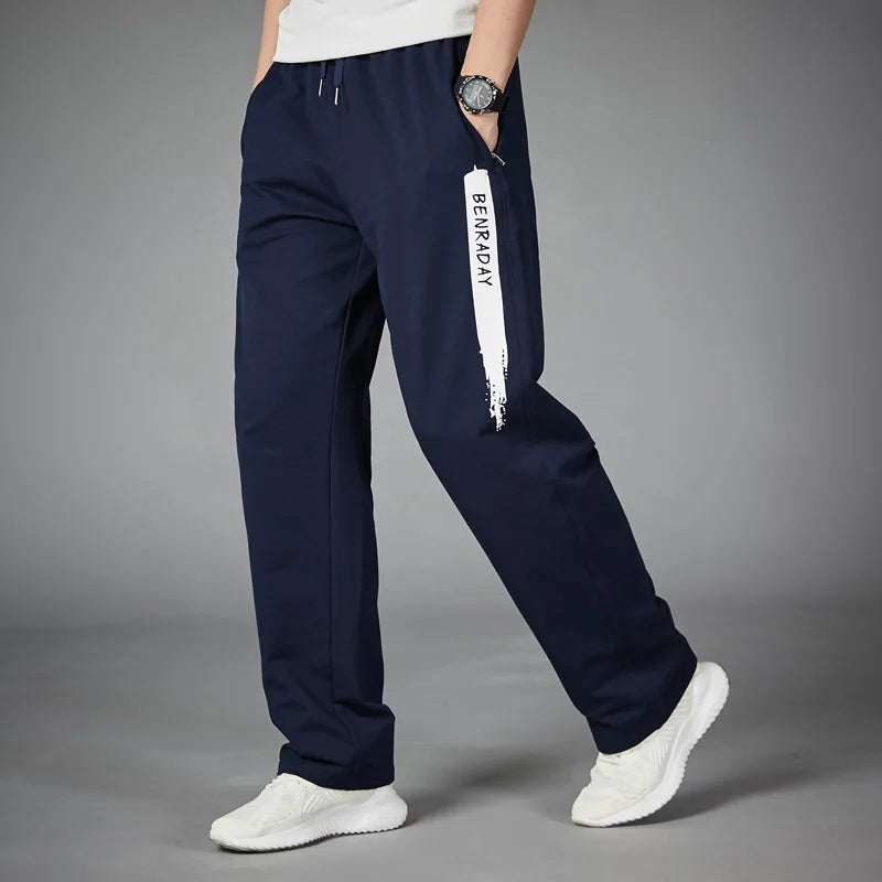 Loose Sport Running Stripe Men's Sweatpants