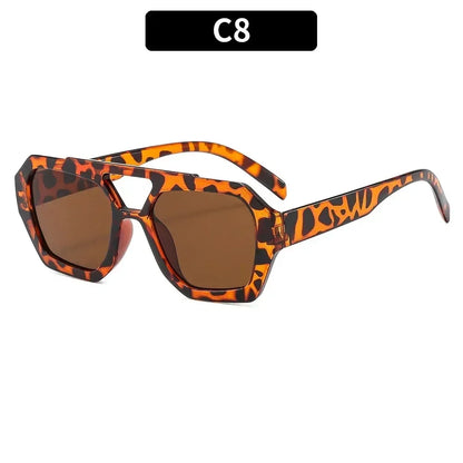 Square Double Bridges Women's Sunglasses