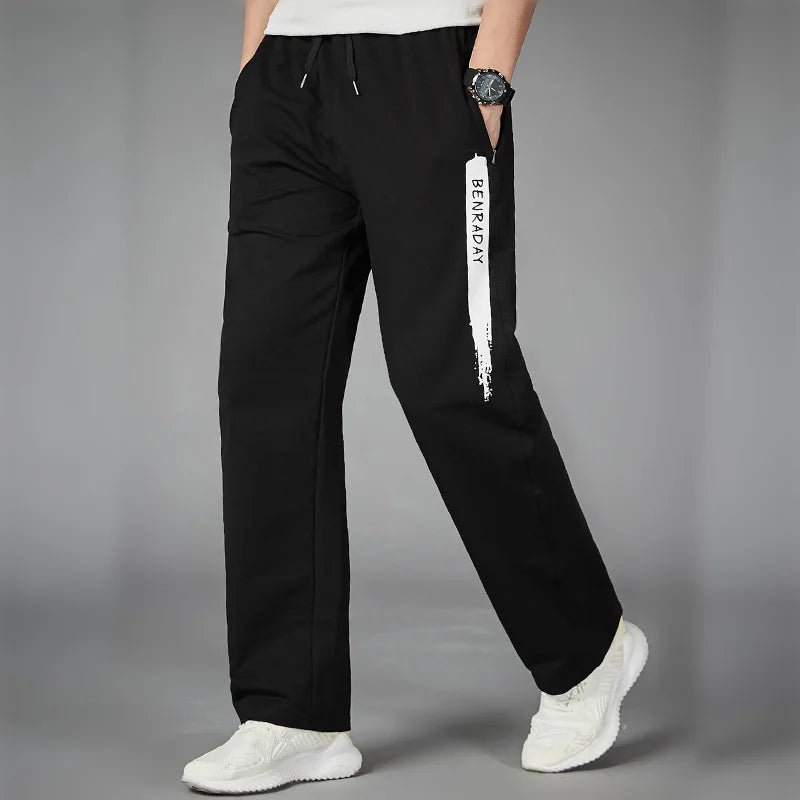 Loose Sport Running Stripe Men's Sweatpants