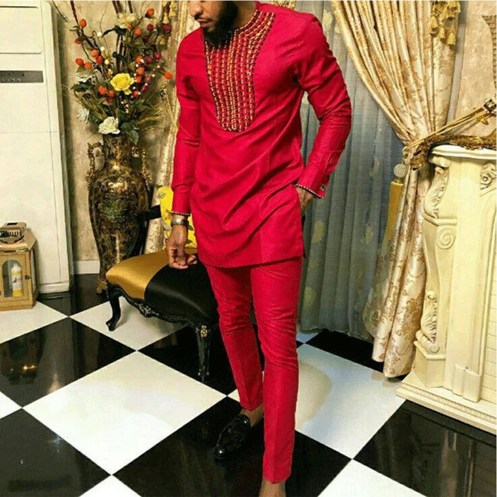 African Traditional Fashionable Men's Suit