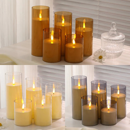 Clear Acrylic Flameless Candles