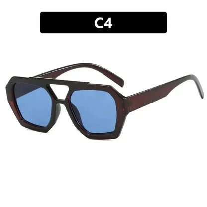 Square Double Bridges Women's Sunglasses