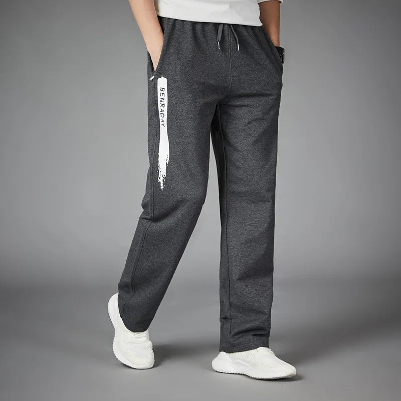 Loose Sport Running Stripe Men's Sweatpants