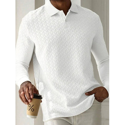 Men Long Sleeve Polo Shirt