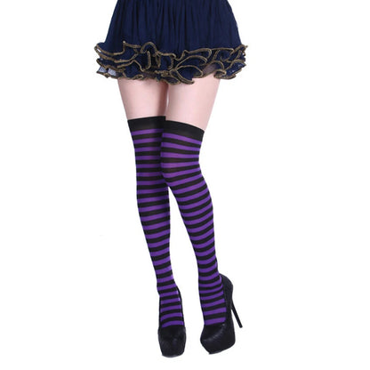 Over-Knee Rainbow Thigh High Socks Gloves Set