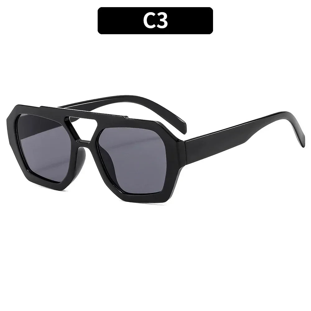 Square Double Bridges Women's Sunglasses