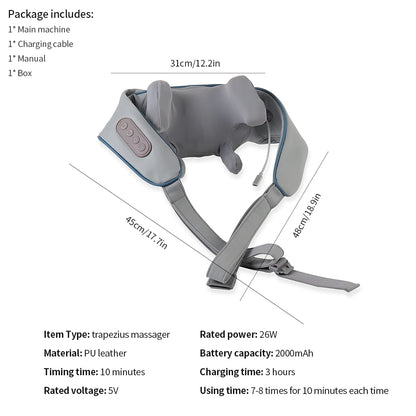 Wireless Shoulder, Neck, and Back Massager