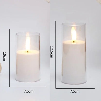 Clear Acrylic Flameless Candles