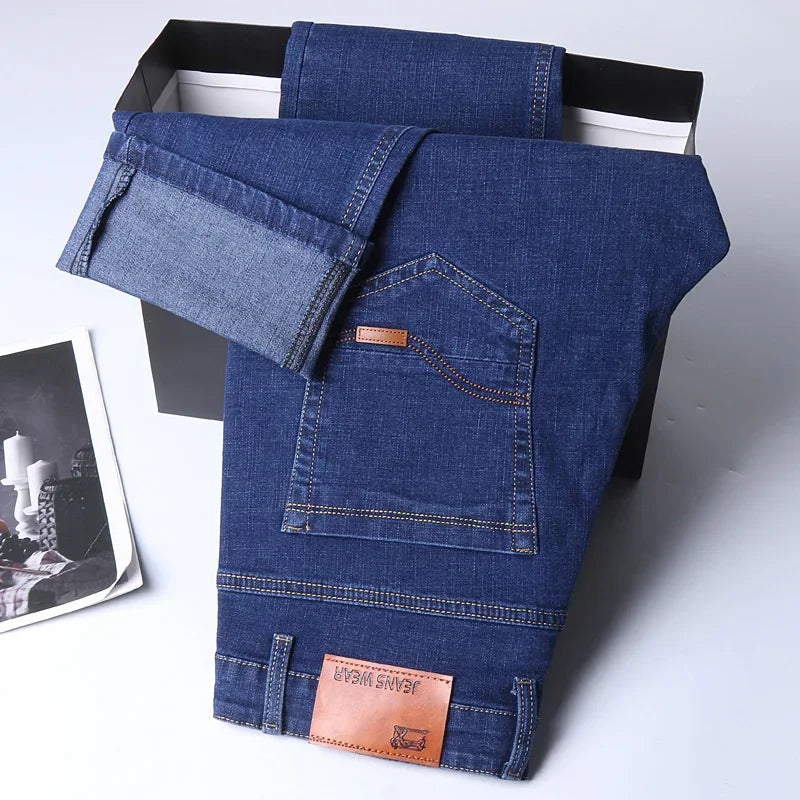 Classic Style Casual Stretch Slim Jean Pants