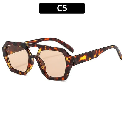 Square Double Bridges Women's Sunglasses
