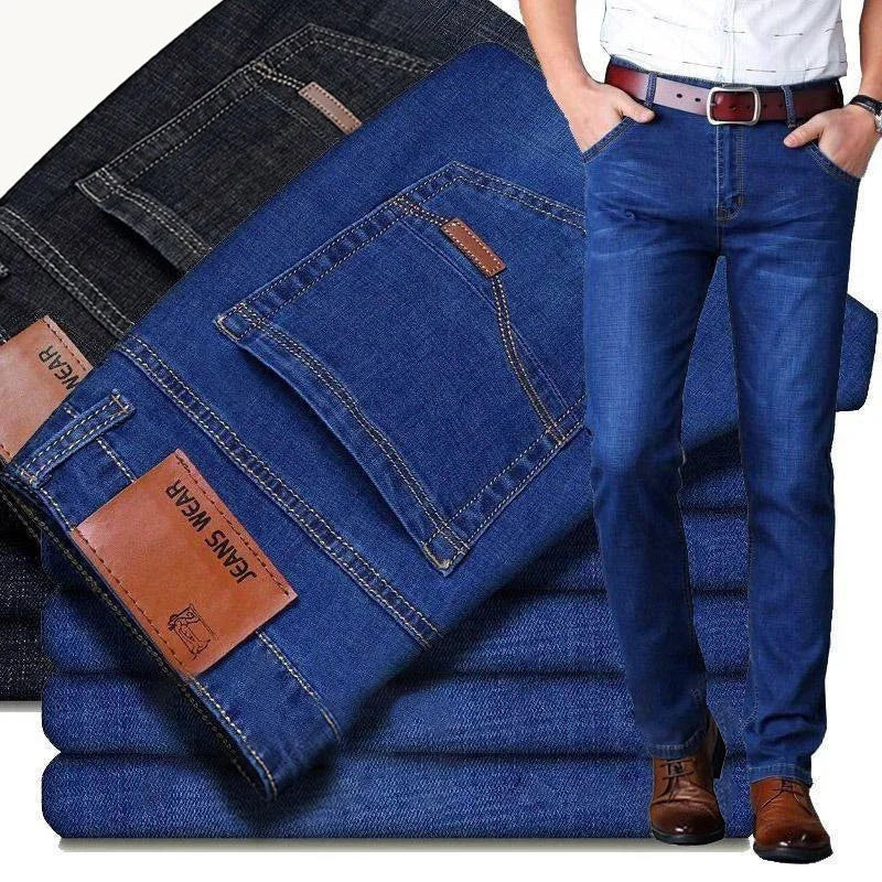 Classic Style Casual Stretch Slim Jean Pants