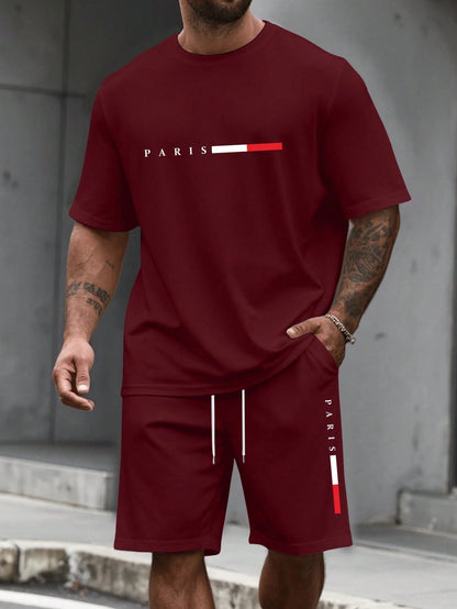Men's 2 Piece O-neck Tracksuit