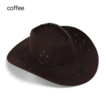 Unisex Western Wide Brim Fedoras Hat
