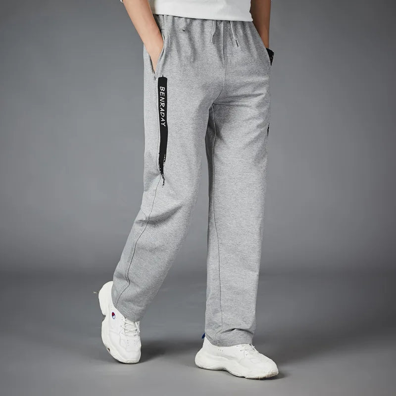 Loose Sport Running Stripe Men's Sweatpants