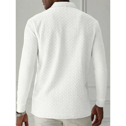 Men Long Sleeve Polo Shirt