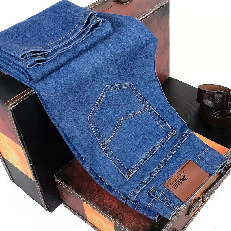 Classic Style Casual Stretch Slim Jean Pants