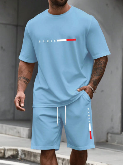 Men's 2 Piece O-neck Tracksuit