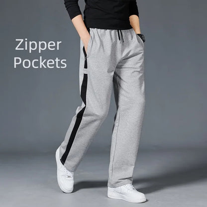 Loose Sport Running Stripe Men's Sweatpants