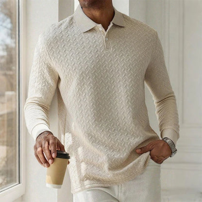 Men Long Sleeve Polo Shirt