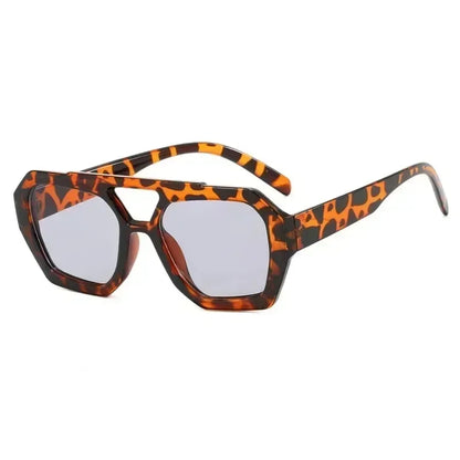 Square Double Bridges Women's Sunglasses