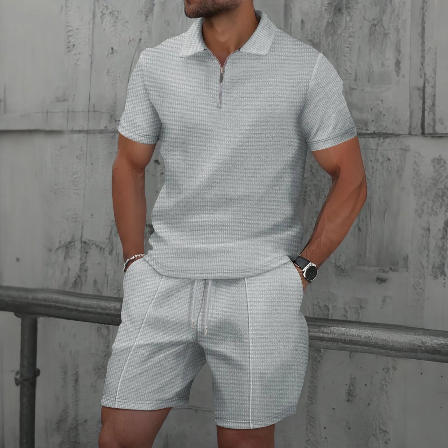 Smmer Waffle Two-Piece Sets