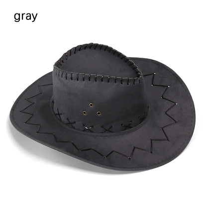 Unisex Western Wide Brim Fedoras Hat