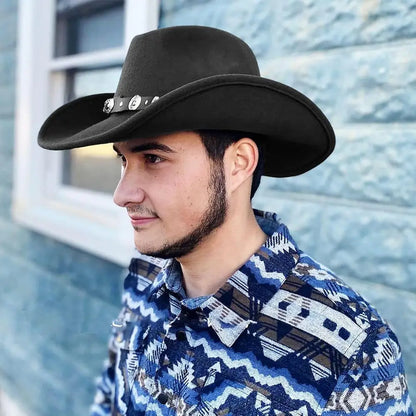 Unisex Western Wide Brim Fedoras Hat