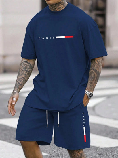 Men's 2 Piece O-neck Tracksuit