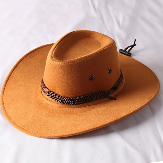 Unisex Western Wide Brim Fedoras Hat