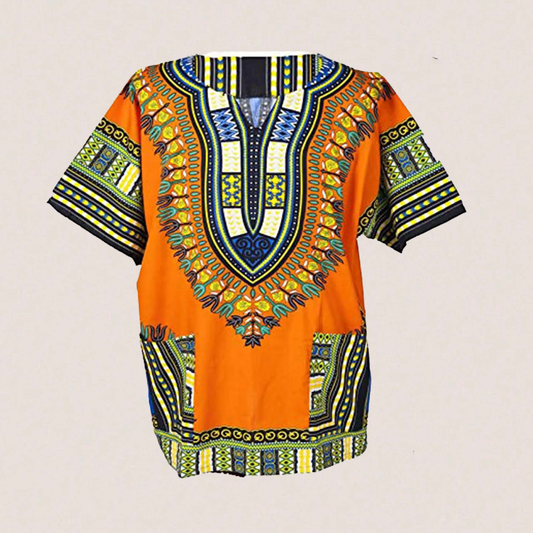 Traditional African Dashiki Cotton Unisex Shirt